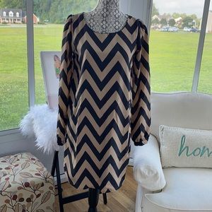 Chevron figure flattering dress size M